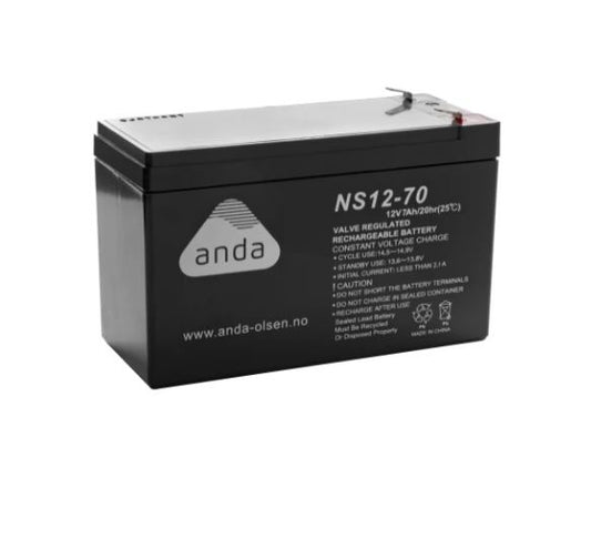 NS12-70 AGM BATTERI 12V 7AH