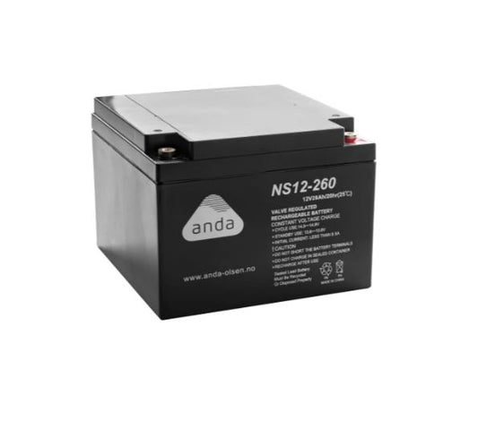 NS12-260 AGM BATTERI 12V 26AH