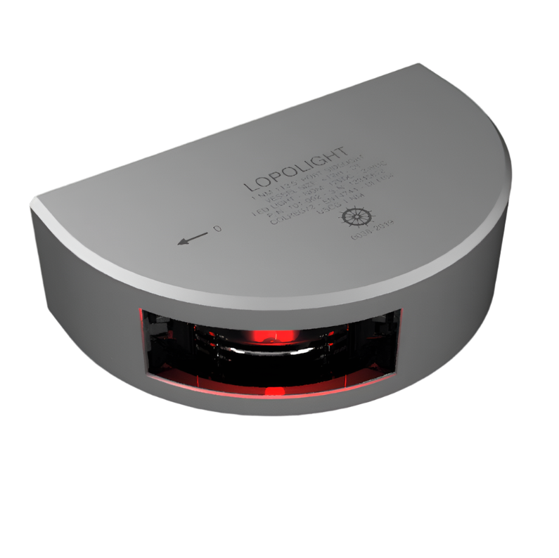 NAV LIGHT 1NM, 112.5° RED PORT, VM, 2.5M CABLE