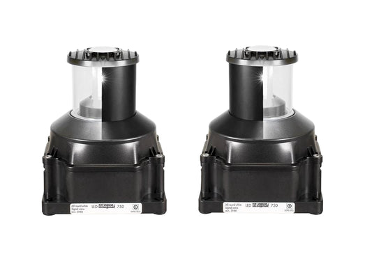 75D LED A/R WHITE (2x180°) STB+PORT 115-230VAC