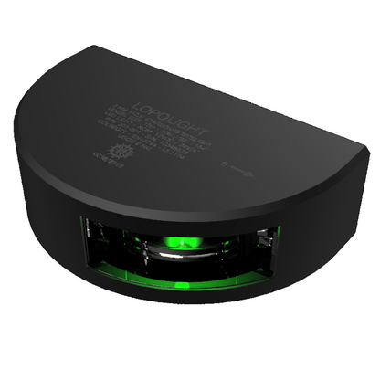 NAV LIGHT 2NM, 112.5° GREEN STB, VM, 6M CABLE, BLACK