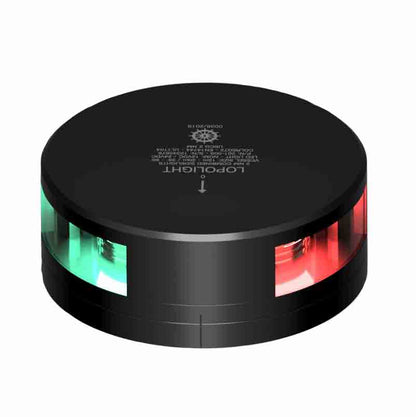 NAV LIGHT 2NM, GREEN/RED, COMB. SIDEL., HM, 2.5M CABLE, BLACK