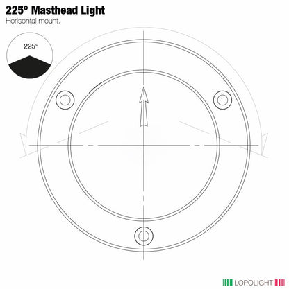 NAV LIGHT 5NM, MASTHEAD (BLK) HM, PRO DE-ICE
