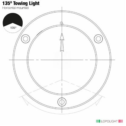 NAV LIGHT 2NM, STERN (BLK) HM, PRO DE-ICE