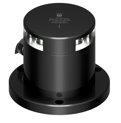 NAV LIGHT 5NM, MASTHEAD BLACK ANODIZED ICE-GLASS