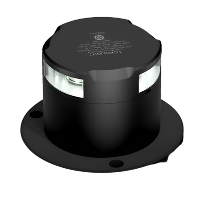 NAV LIGHT 2NM, 360° WHITE, BLACK ANODIZED