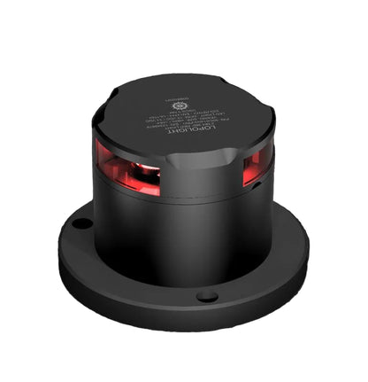 NAV LIGHT 2NM, 360° RED, BLACK ANODIZED