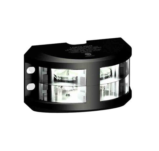 NAV LIGHT 3NM 180° WHITE, DOUBLE, BLACK ANODIZED