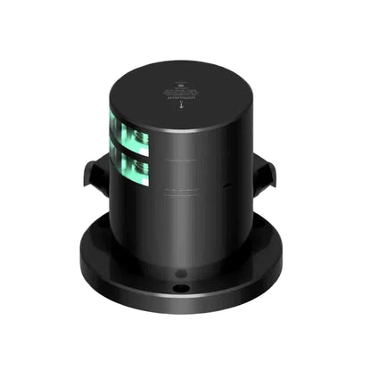 NAV LIGHT 2NM, 112,5° GREEN STB, DOUBLE, HM, BLACK