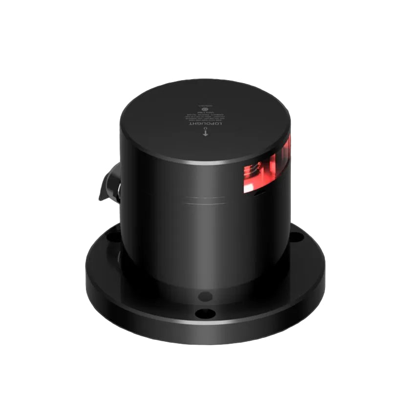 NAV LIGHT 3NM, 112,5° RED PORT, HM, BLACK