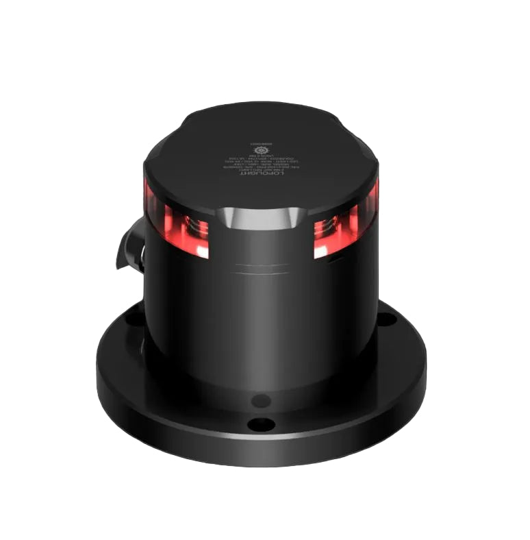 NAV LIGHT 2NM, 360° RED, HM, BLACK