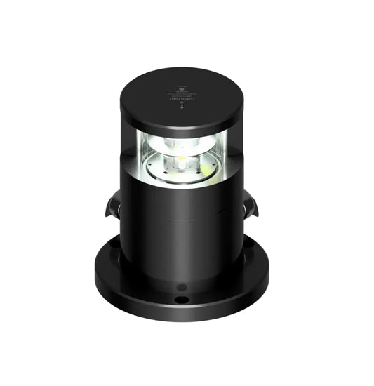 NAV LIGHT 6NM, 225° WHITE MASTHEAD, HM, DOUBLE, BLACK