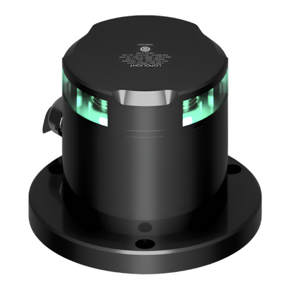 NAV LIGHT 2NM, 360° GREEN, HM, BLACK