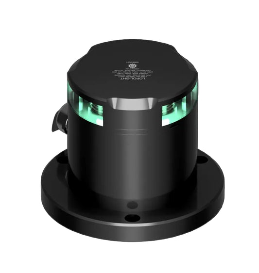 NAV LIGHT 2NM, 360° GREEN, HM, BLACK