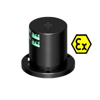 NAV LIGHT 2NM, 112,5° GREEN STB, DOUBLE, BLACK EX Zone 1&2