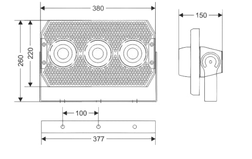 FLOODLIGHT APOLLO 150 WB