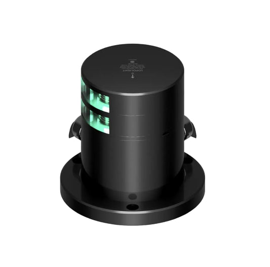 NAV LIGHT 2NM, 112,5° GREEN STARBOARD, DOUBLE, BLACK
