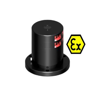 NAV LIGHT 2NM, 112,5° RED PORT, DBL, BLK, EX ZONE 1&2