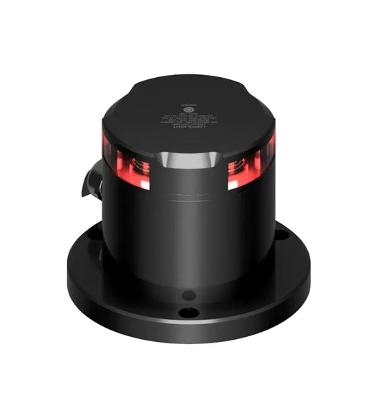 NAV LIGHT 3NM, 360° RED, HM, BLACK