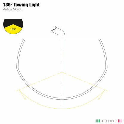 NAV LIGHT 2NM 135° YELLOW, BLACK