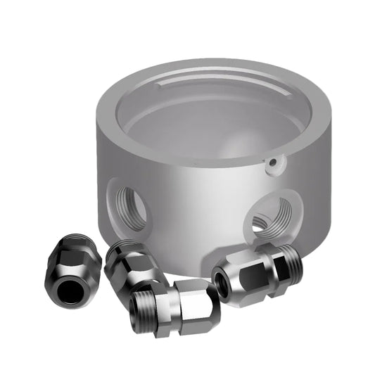 ALUMINIUM MOUNTING BASE, 2CS+2CD, (K-LOCK)