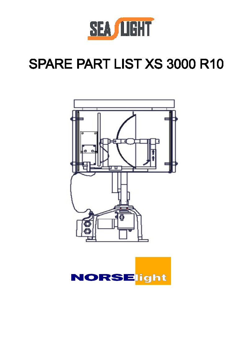 XS 3000 R10 SPARE PART LIST