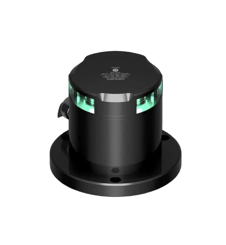 NAV LIGHT 2NM, 360° GREEN, HM, BLACK